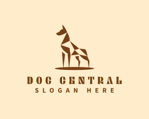 Animal Dobermann Dog logo design