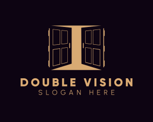 Gold Double Doors logo design