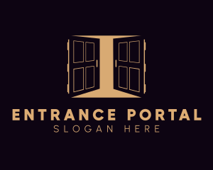 Gold Double Doors logo design