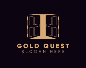 Gold Double Doors logo design