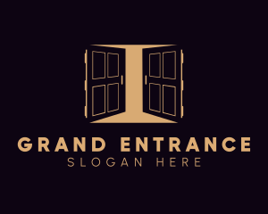 Gold Double Doors logo design