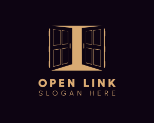 Gold Double Doors logo design