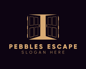 Gold Double Doors logo design