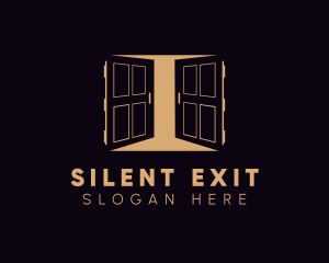 Gold Double Doors logo design