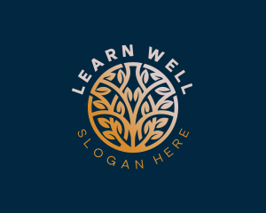 Nature Wellness Tree logo design