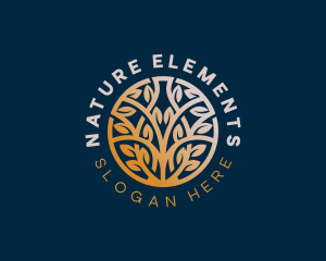 Nature Wellness Tree logo design