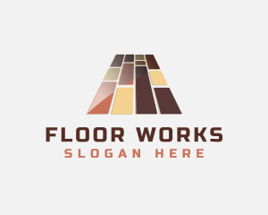 Glossy Tile Flooring logo design