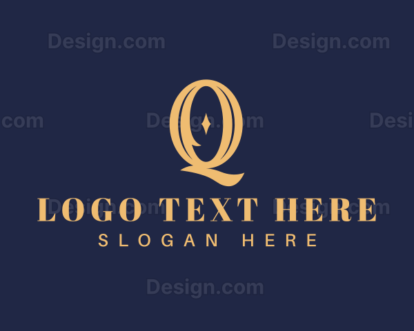Elegant Vintage Rustic Letter Q Logo