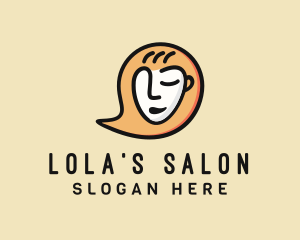 Woman Facial Salon  logo design