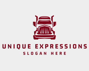 Red Express Trucking logo design