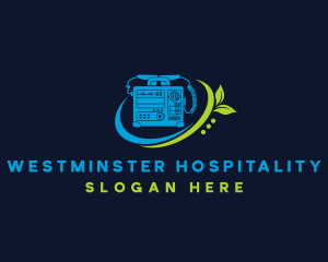 Medical Hospital Defibrillator logo design