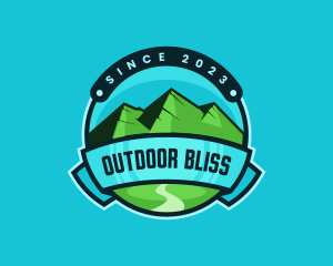 Outdoor Mountain Valley logo design