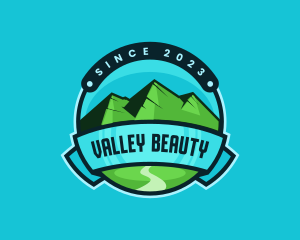 Outdoor Mountain Valley logo design