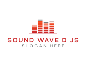 Audio Record Wave logo design