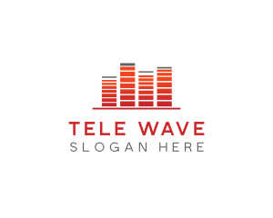 Audio Record Wave logo design