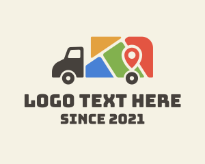 Location Map Truck logo