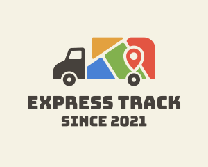 Location Map Truck logo design