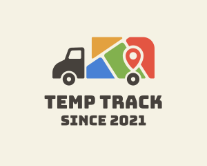 Location Map Truck logo design