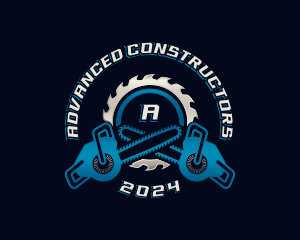 Industrial Chainsaw Cutter logo design