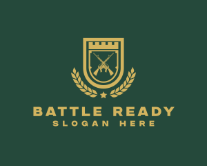 Military Rifle Shield logo