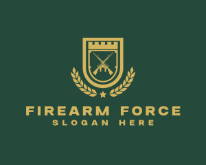 Military Rifle Shield logo