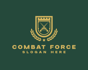 Military Rifle Shield logo