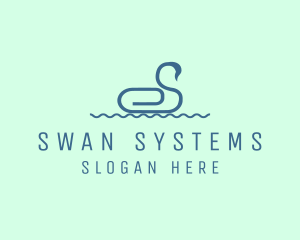 Paper Clip Swan logo