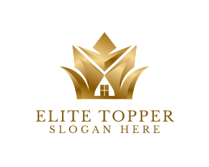 Classy Golden House logo design