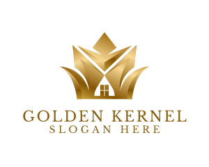 Classy Golden House logo design