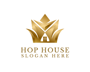 Classy Golden House logo design