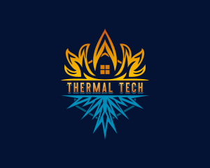 HVAC Thermal Ventilation logo design