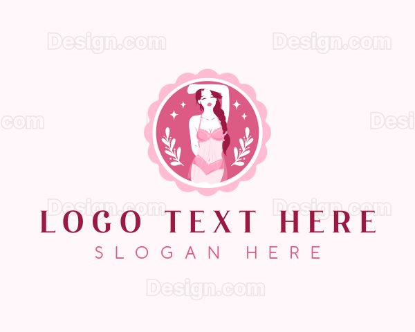 Woman Lingerie Fashion Logo