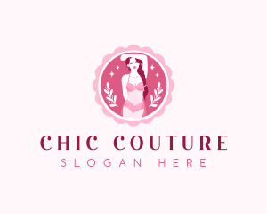 Woman Lingerie Fashion logo design