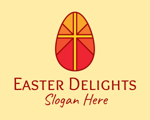 Easter Egg Cross  logo