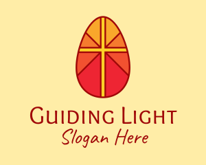 Easter Egg Cross  logo design