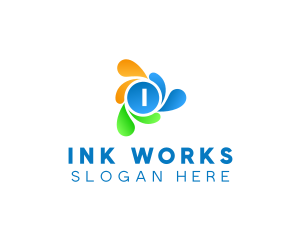 Ink Paint Splash logo