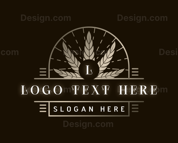 Luxury Marijuana Plant Logo