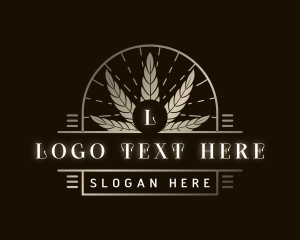 Luxury Marijuana Plant logo