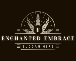 Luxury Marijuana Plant logo design