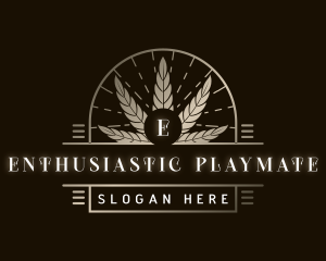 Luxury Marijuana Plant logo design