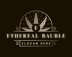 Luxury Marijuana Plant logo design