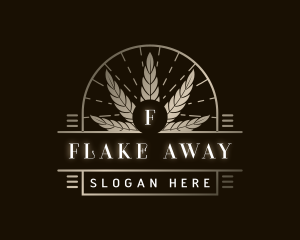 Luxury Marijuana Plant logo design