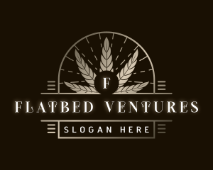 Luxury Marijuana Plant logo design