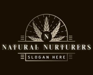 Luxury Marijuana Plant logo design