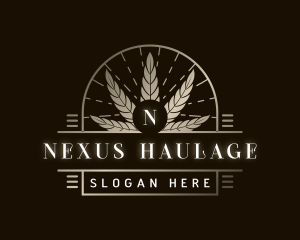 Luxury Marijuana Plant logo design