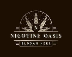 Luxury Marijuana Plant logo design