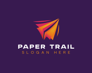 Paper Plane Origami logo design