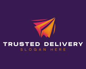 Paper Plane Origami logo design