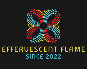 Festival Fireworks Celebration logo design