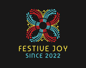 Festival Fireworks Celebration logo design